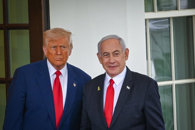 Президент США Дональд Трамп и премьер-министр Израиля Биньямин Нетаниягу в Белом доме в Вашингтоне