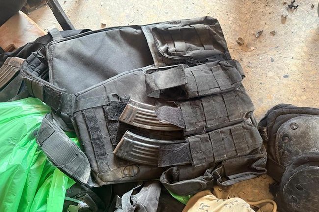 Обнаруженные на месте ликвидации боеприпасы