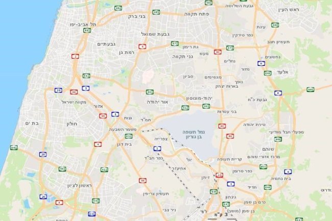 Карта дорог Израиля