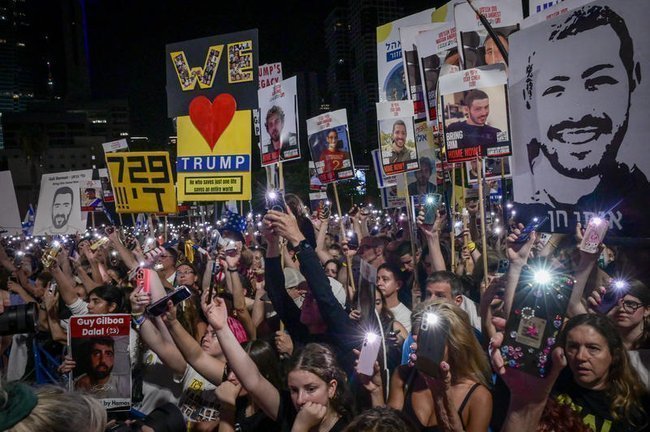 Митинг в поддержку израильских заложников и их семей