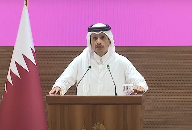 Премьер-министр и министр иностранных дел Катара шейх Мохаммед бен Абдулрахман аль-Тани