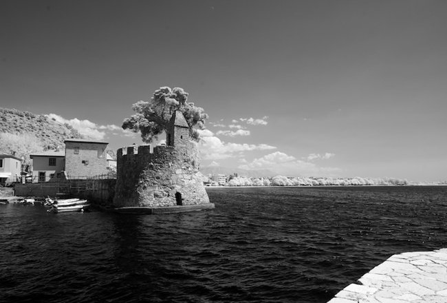 Место битвы при Лепанто, инфракрасное фото Арсена Ревазова