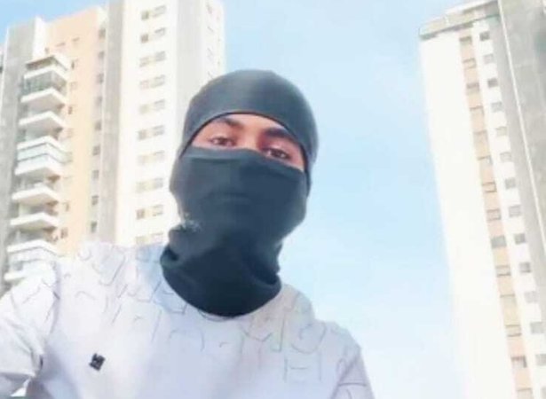 Кадр из прямого эфира с подозреваемым