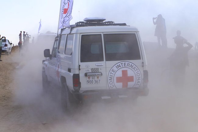 Автомобиль Красного Креста в секторе Газа