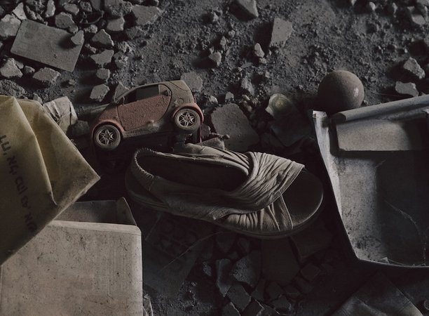 Туфелька и детская машинка, кибуц Беэри