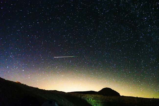 Вид на звезды в пустыне Негев.
