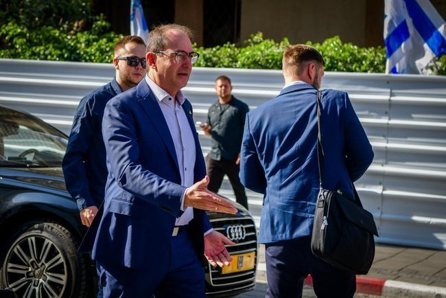 Министр внутренних дел Германии Александр Добриндт во время визита в Израиль летом 2025 года.