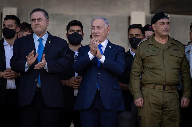 Исраэль Кац, Биньямин Нетаниягу, Эяль Замир