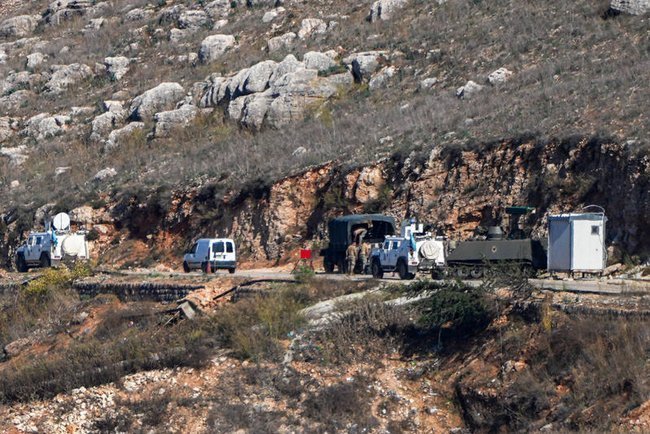 Миротворцы ООН на юге Ливана, вид с израильской стороны границы