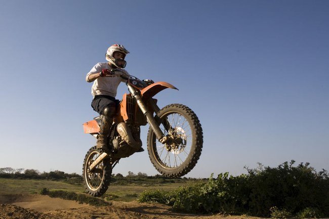 Тренировка израильских мотоциклистов.