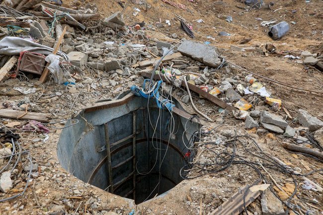 Вход в туннель ХАМАС в секторе Газа.