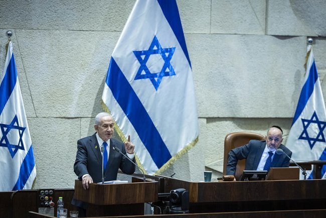 Биньямин Нетаниягу в Кнессете