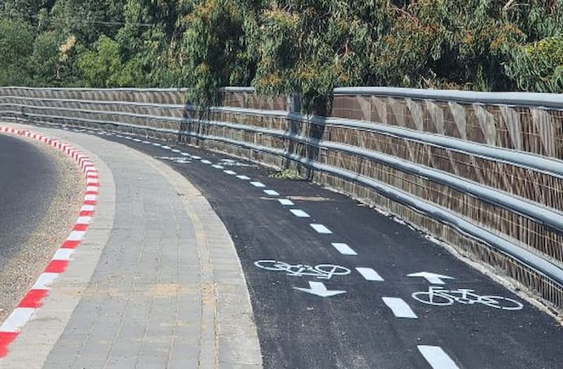 Велодорожка в Израиле.