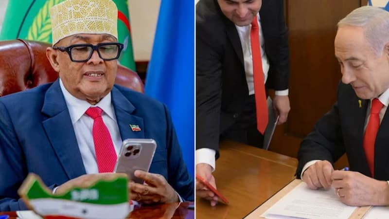 Разговор Биньямина Нетаниягу с президентом Сомалиленда.