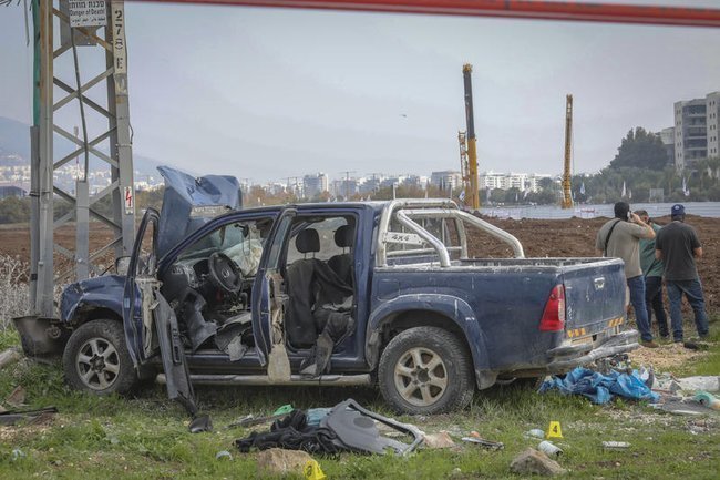 Автомобиль подрядчика, которым воспользовался террорист.