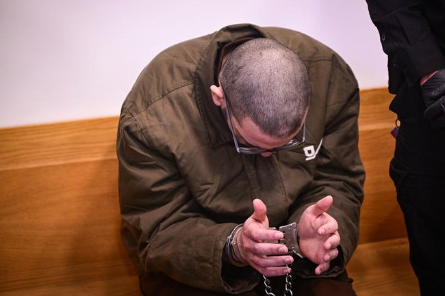 Ибрагим Шалхуб на оглашении приговора в суде Тель-Авива.