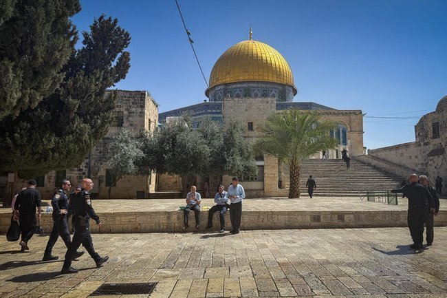 Вид Храмовой горы в Иерусалиме.