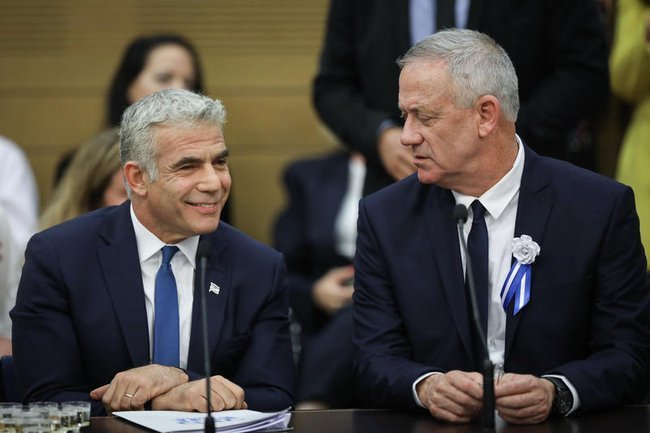 Яир Лапид и Бени Ганц