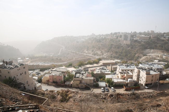 Пыльная буря в Израиле.