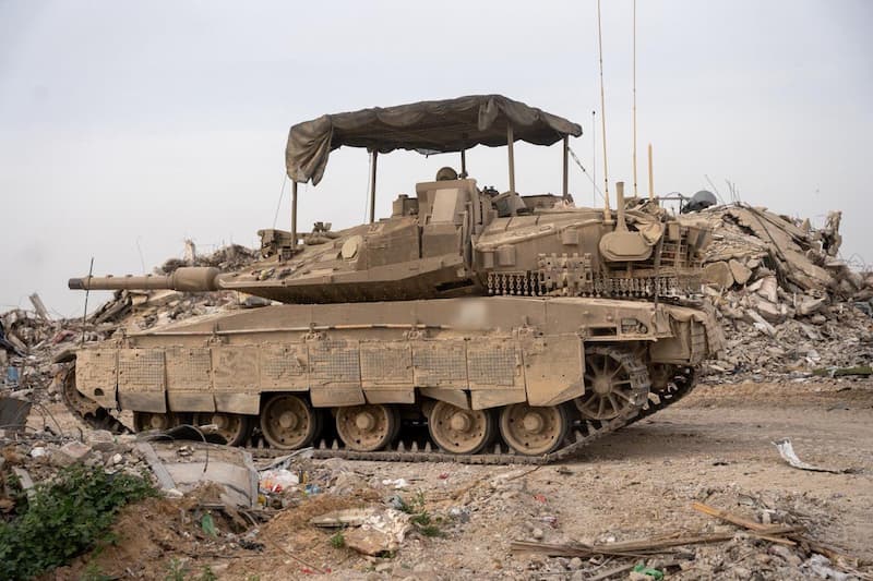 Танк ЦАХАЛ, действующий в секторе Газа.