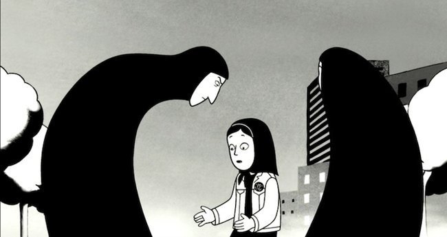 Кадр из анимационного фильма «Персеполис» (2007)