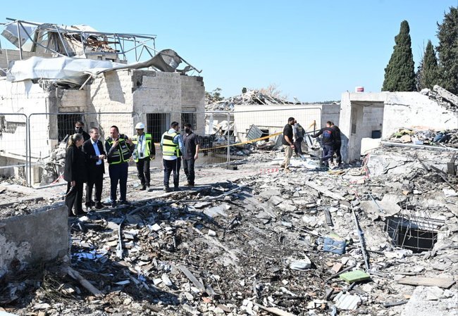 Места ракетного удара а 