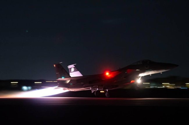 Самолеты ЦАХАЛ перед боевым вылетом в Иран.