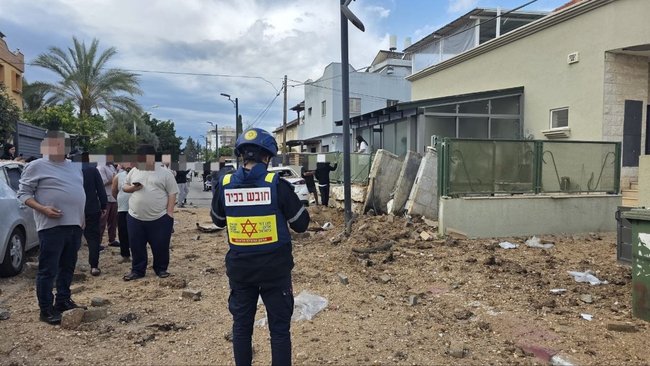 На месте падения иранской ракеты