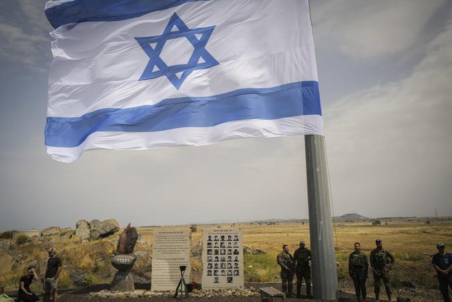 День памяти флаг Израиля