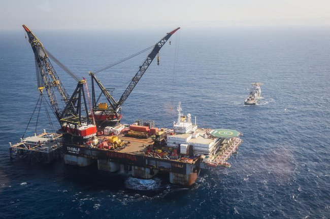 Газовое месторождение «Левиафан» в Средиземном море.