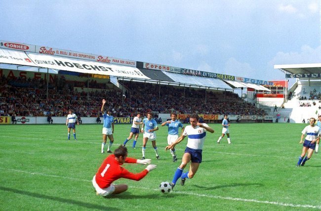 На фото матч Израиль-Италия на мундиале 1970
