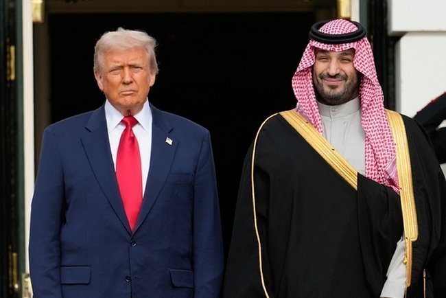 Президент Дональд Трамп и наследный принц Саудовской Аравии Мухаммед бин Салман в Белом доме