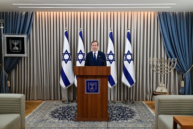 Президент Израиля Ицхак Герцог