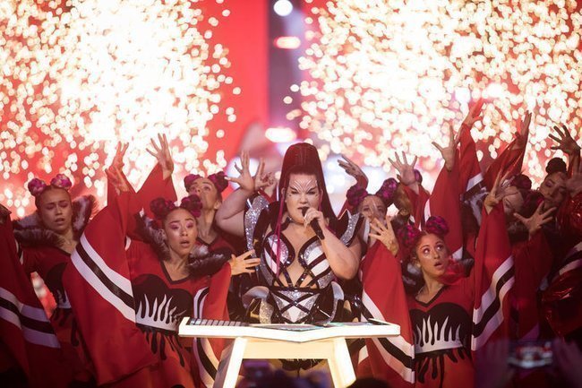 Netta на репетиции «Евровидения» в Тель-Авиве