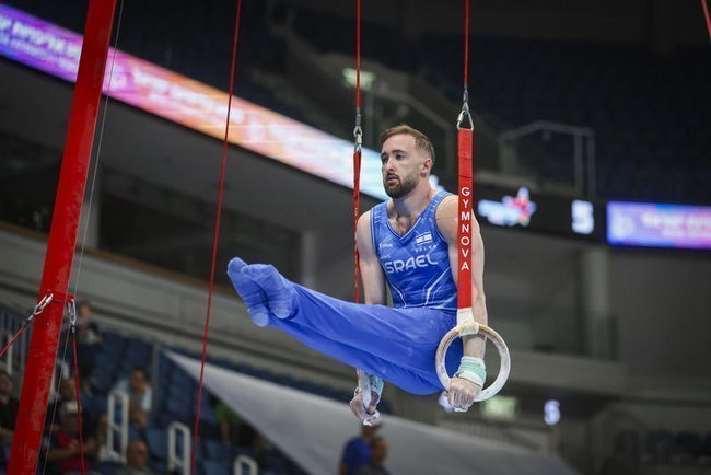 Артем Долгопят на чемпионате Израиля по гимнастике и Маккабианском чемпионате по гимнастике