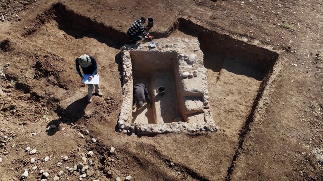 Миква в том виде, в котором ее обнаружили на месте раскопок