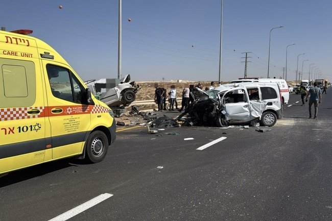 На месте ДТП в Негеве