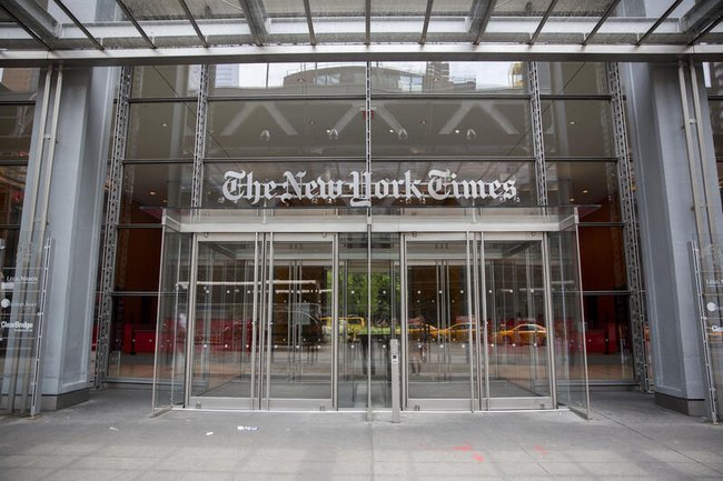Редакция The New York Times на Манхэттене.
