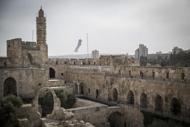 Башня Давида во время Jerusalem Biennale в 2015 году
