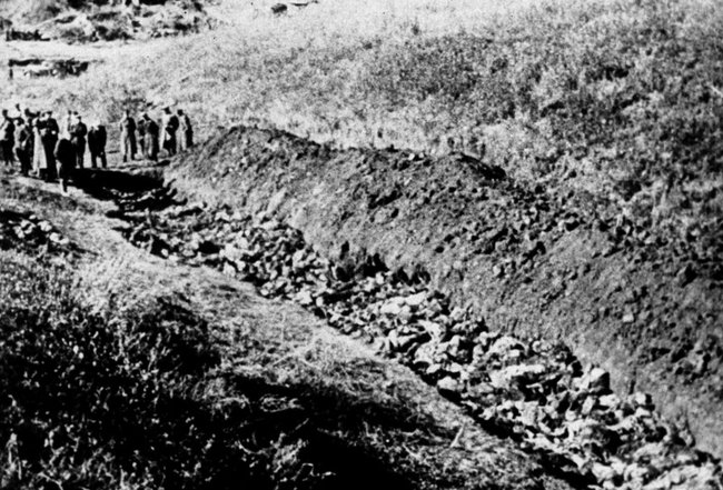Бабий Яр после освобождения Киева, 1944 год