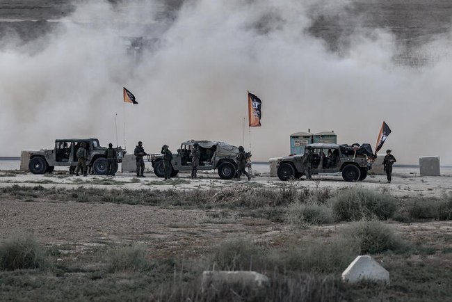 Израильские военные на границе с сектором Газа
